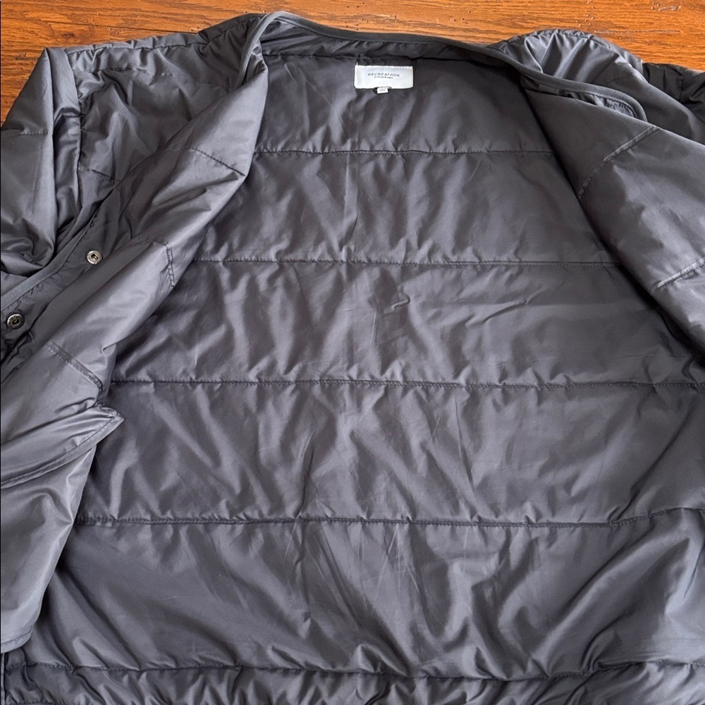 Recreation by Thread & Supply Tabitha Jacket Women’s Dark Gray Collarless Size L - Picture 11 of 12